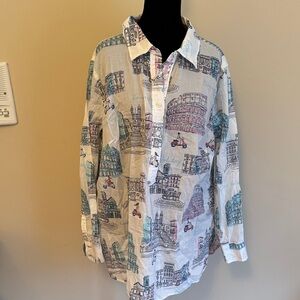 Talbots Plus Roman Holiday Tunic Size 2X